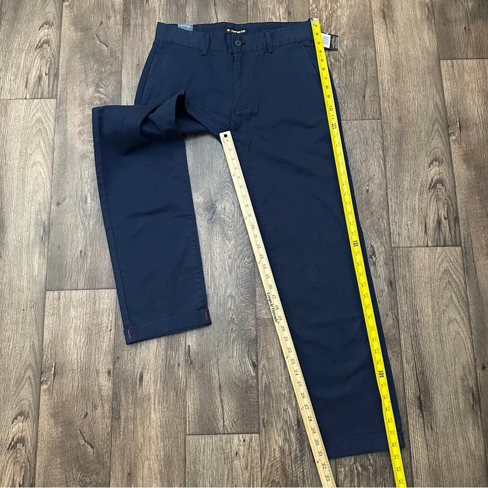 Airwalk Stay Fast Chino Cotton Casual Pants Mens Size 32x32 Blue Marine